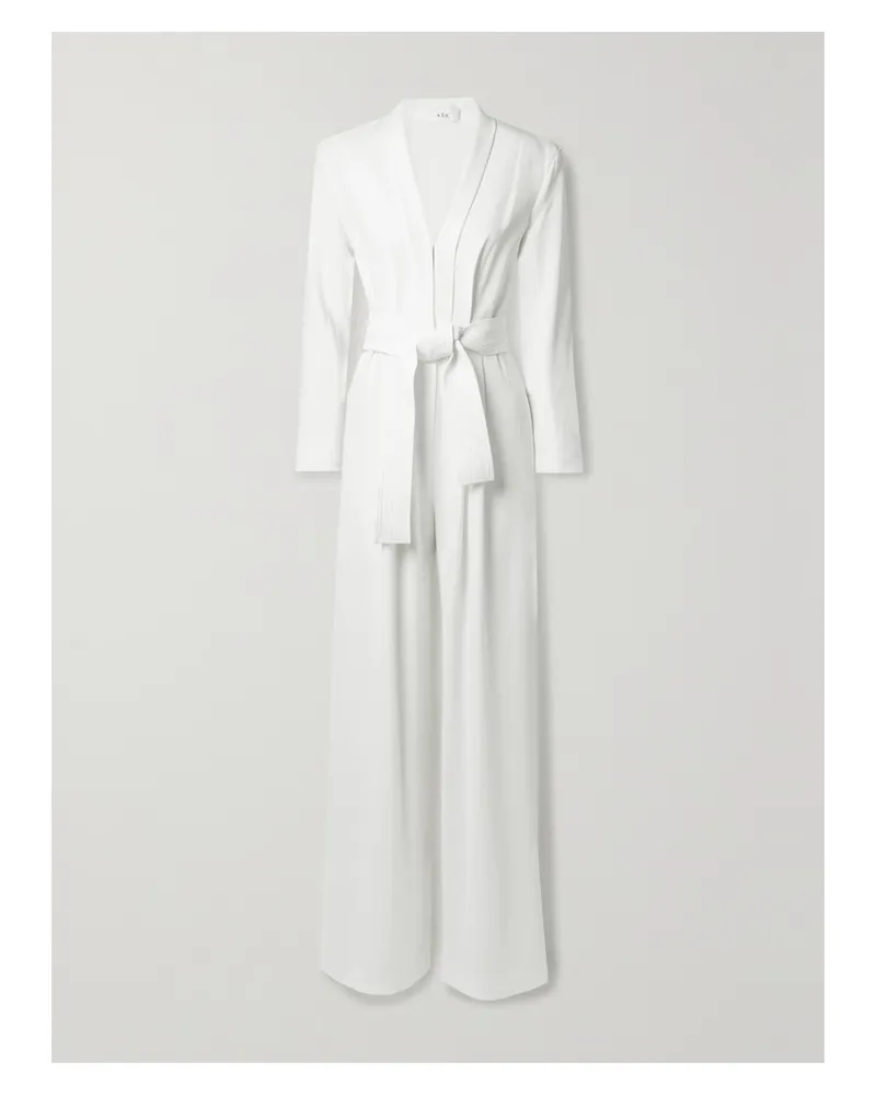 A.L.C. Kieran Ii Jumpsuit Aus Cady Mit Bindegürtel - Weiß Weiß