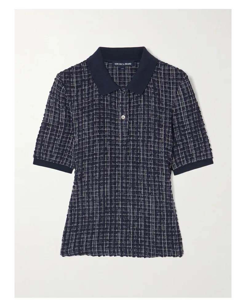 Veronica Beard Benedetta Polohemd Aus Kariertem Seersucker - Blau Blau
