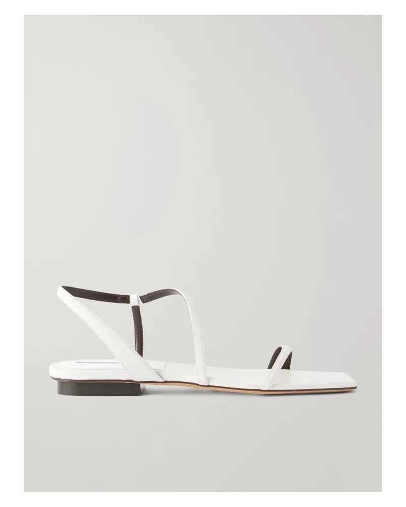 Emme Parsons Delice Leather Flat Sandals - White White
