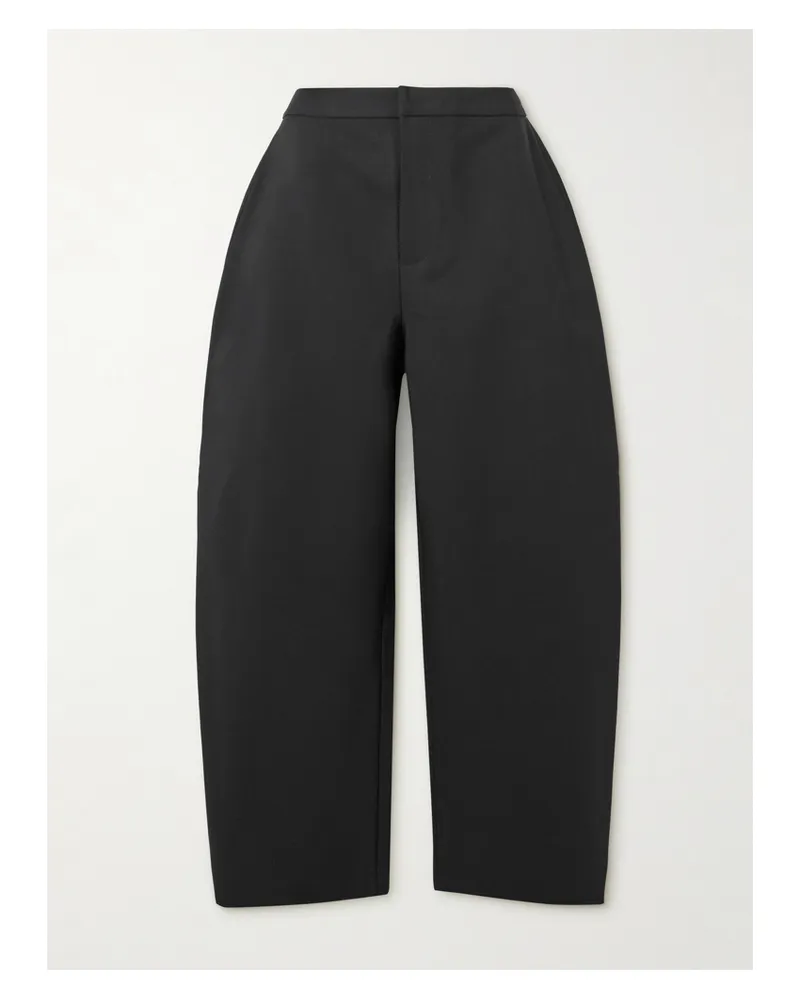 Róhe Barrel-hose Aus Webstoff Mit Karomuster - Schwarz Schwarz