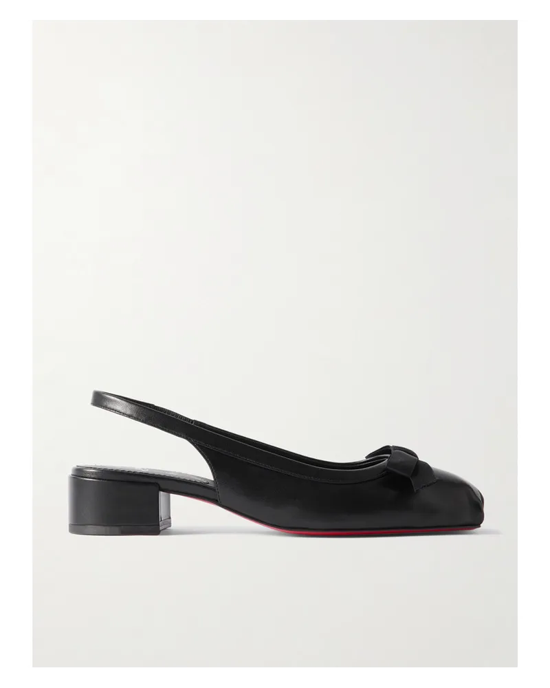 Christian Louboutin Mamaflirt 30 Slingback-pumps aus Leder Schwarz