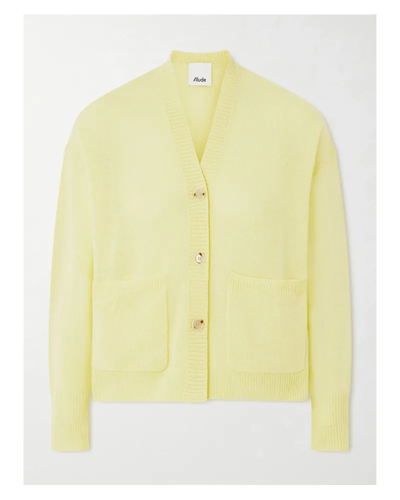 ALLUDE Cardigan Aus Kaschmir - Gelb Gelb