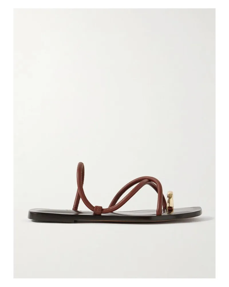 Emme Parsons Laurie Sandalen Aus Leder Mit Verzierung - Braun Braun