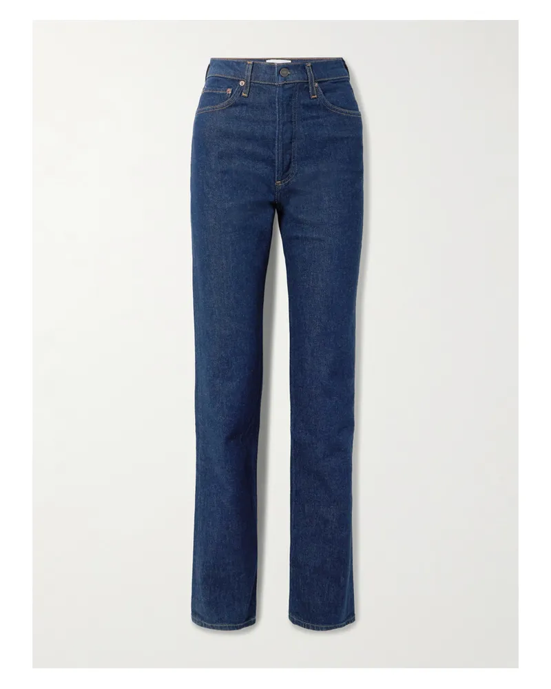 AGOLDE 90s Pinch Waist Long Hoch Sitzende Jeans Mit Geradem Bein - Blau Blau