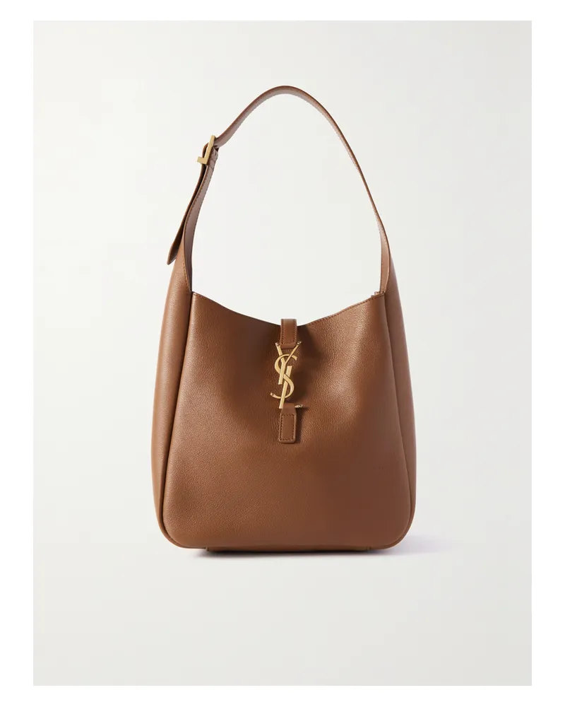 Saint Laurent Le 5 À 7 Supple Small Leather Shoulder Bag - Brown Brown