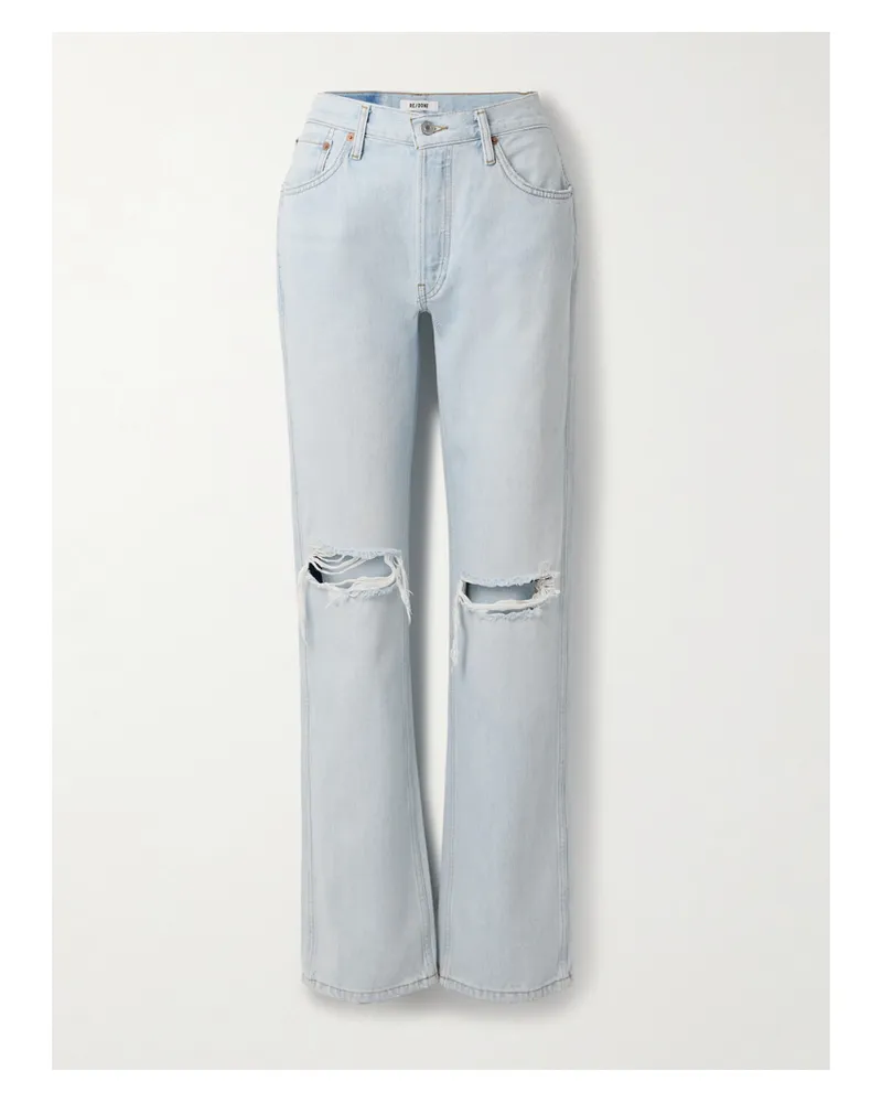 RE/DONE 90s Loose High-rise Straight-leg Jeans - Blue Blue