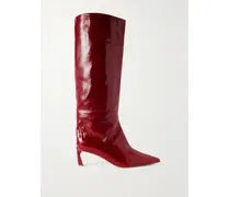 Condorocombo 55 Kniehohe Stiefel Aus Lackleder - Rot