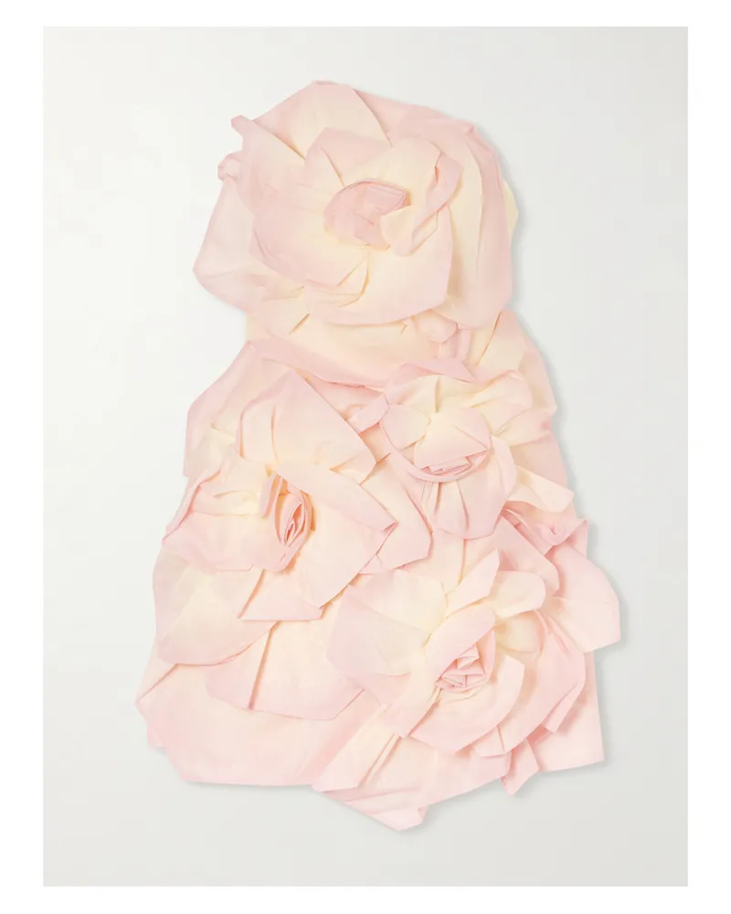 Aje. Johanna Crepe And Linen-blend Mini Dress - Pink Pink