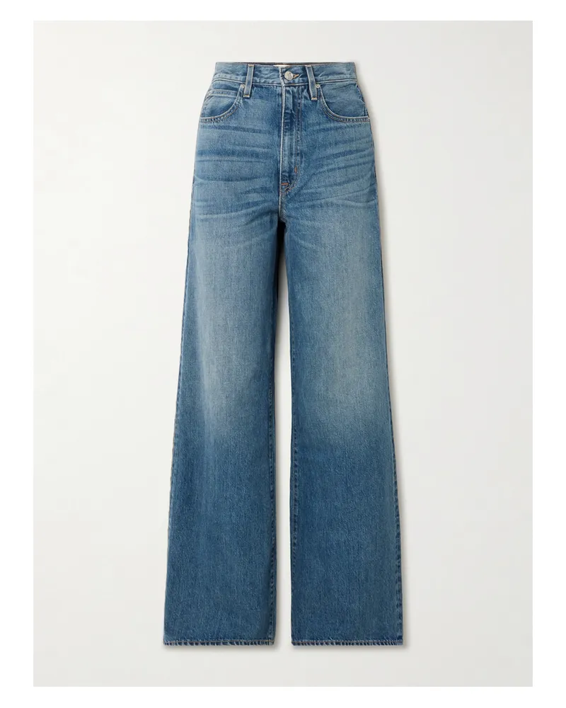 SLVRLAKE Eva Hoch Sitzende Jeans Mit Weitem Bein Aus Bio-denim - Blau Blau