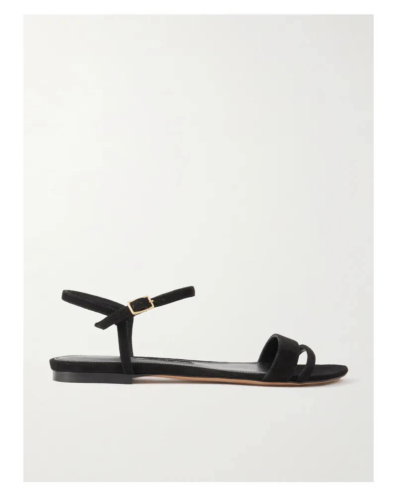 Emme Parsons Simple Sandalen Aus Veloursleder - Schwarz Schwarz