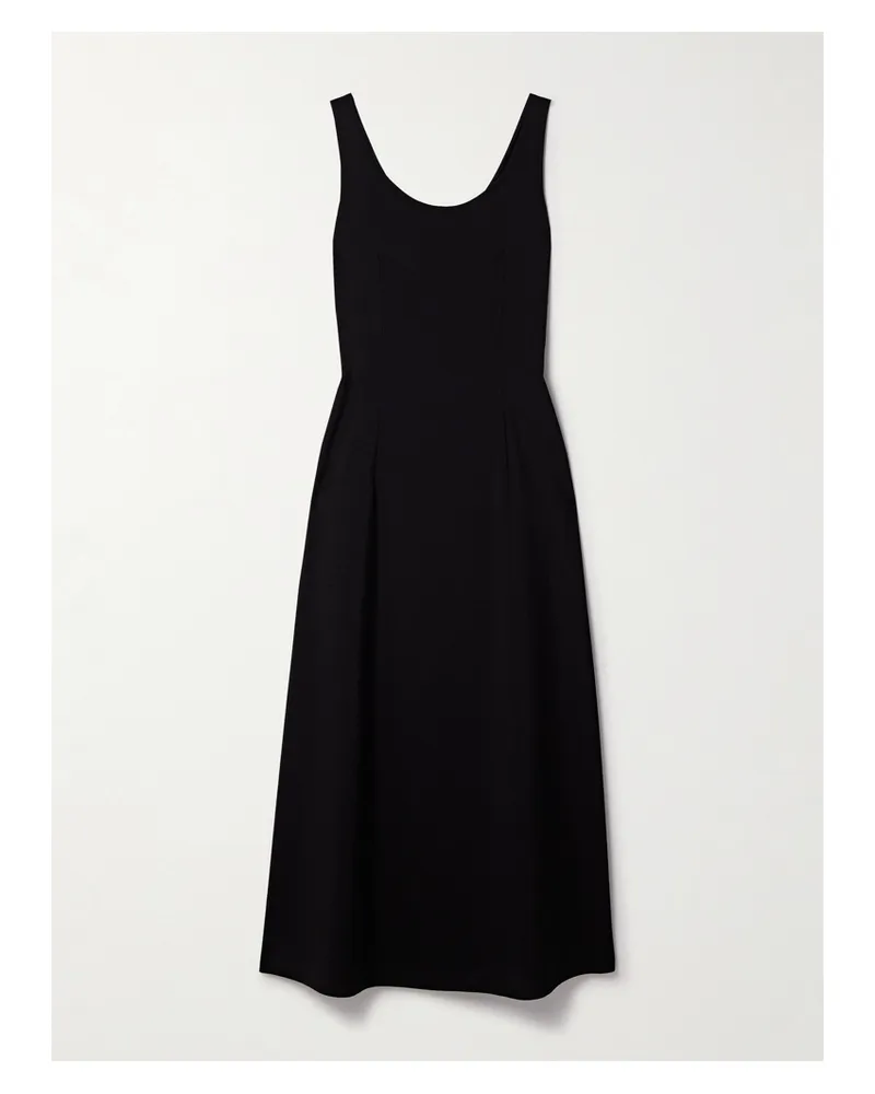 The Row Teza Maxikleid Aus Wolle - Schwarz Schwarz