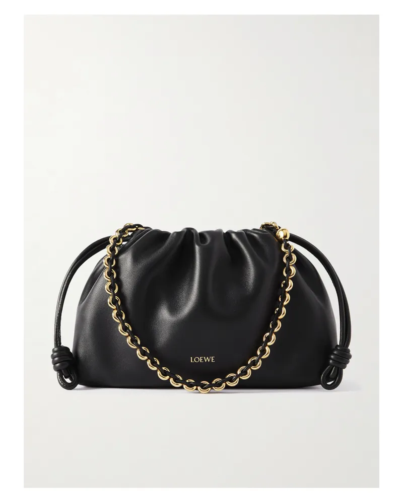 Loewe Flamenco Leather Clutch - Black Black