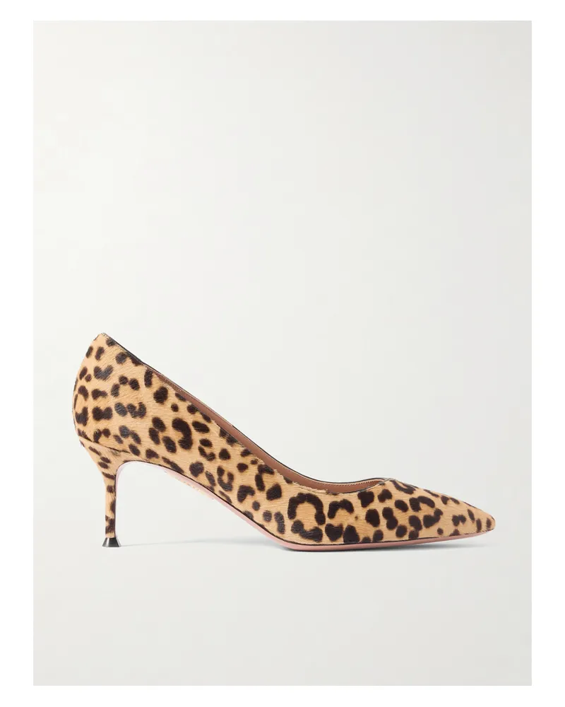 Aquazzura Purist 65 Pumps Aus Kalbshaar Mit Leopardenprint - Animal-Print Animal-print