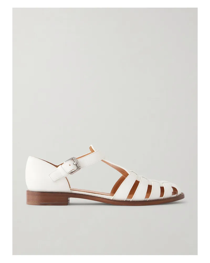 Church's Kelsey Woven Leather Sandals - White White