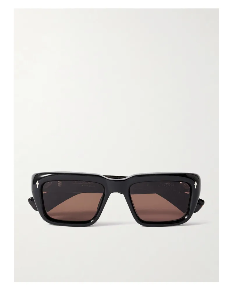 Jacques Marie Mage Walker D-frame Acetate Sunglasses - Black Black