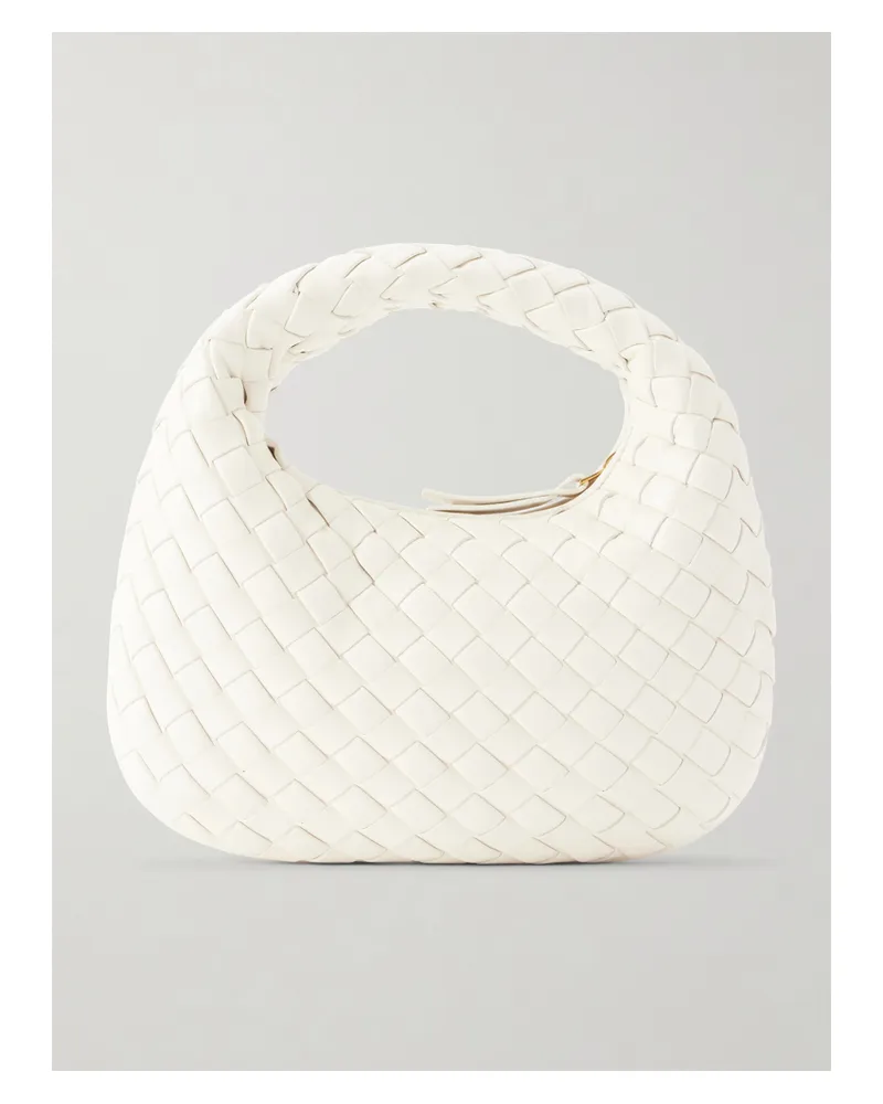 Bottega Veneta Baby Veneta Intrecciato Leather Tote - White White