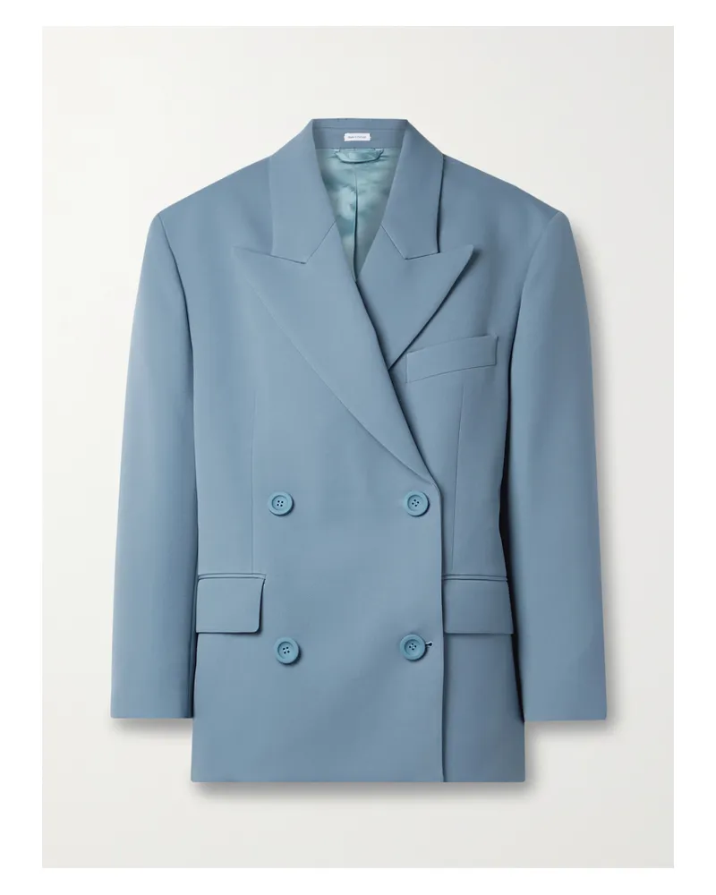 Acne Studios Doppelreihiger Blazer Aus Twill - Blau Blau