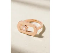 So Move Ring aus 18 Karat Rosé mit Diamanten