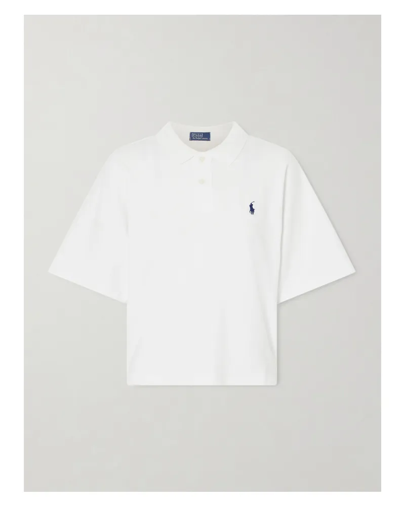 Ralph Lauren Polohemd Aus Baumwoll-piqué Mit Stickerei - Weiß Weiß