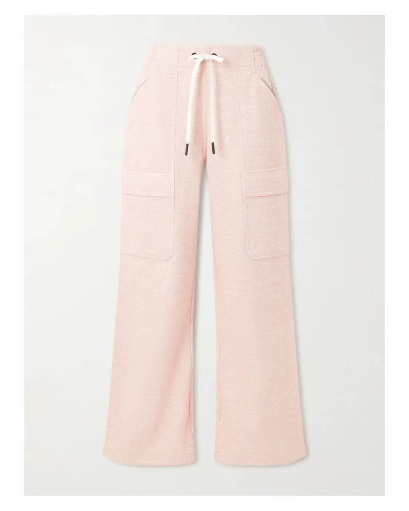 Moncler Jogginghose Mit Geradem Bein Aus Baumwoll-jersey - Pink Pink