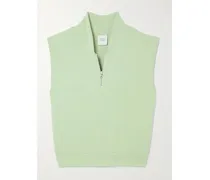 Loretta Ärmelloses Oberteil Aus Jersey Mit Reißverschluss - Grün