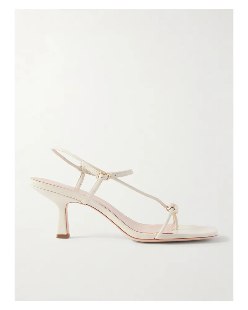 Loeffler Randall Triana Embellished Leather Sandals - White White