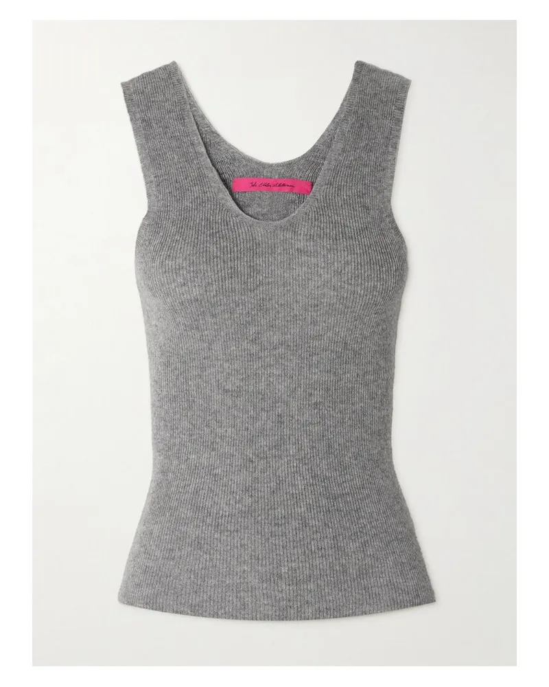 The Elder Statesman Delicash Tanktop Aus Einer Kaschmir-seidenmischung - Grau Grau