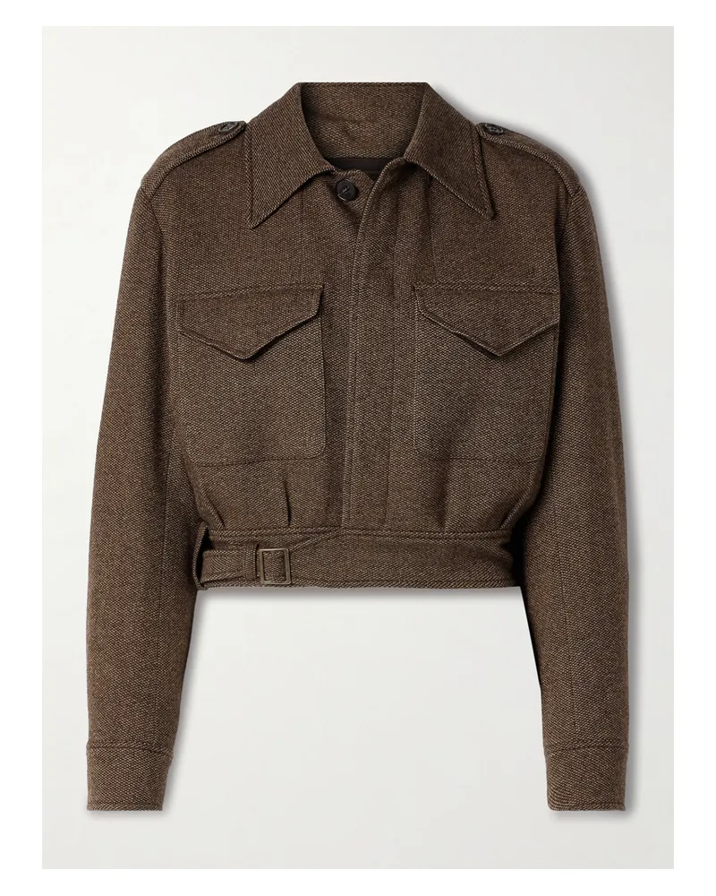 Ralph Lauren Maddison Verkürzte Jacke Aus Wolle - Braun Braun