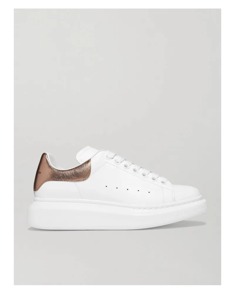 Alexander McQueen Sneakers aus Leder Weiß