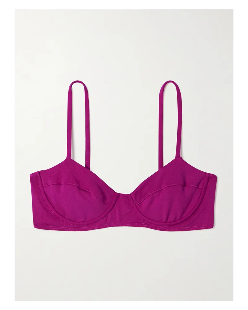 Mara Hoffman Net Sustain Lua Bügel-bikini-oberteil - Pink Pink