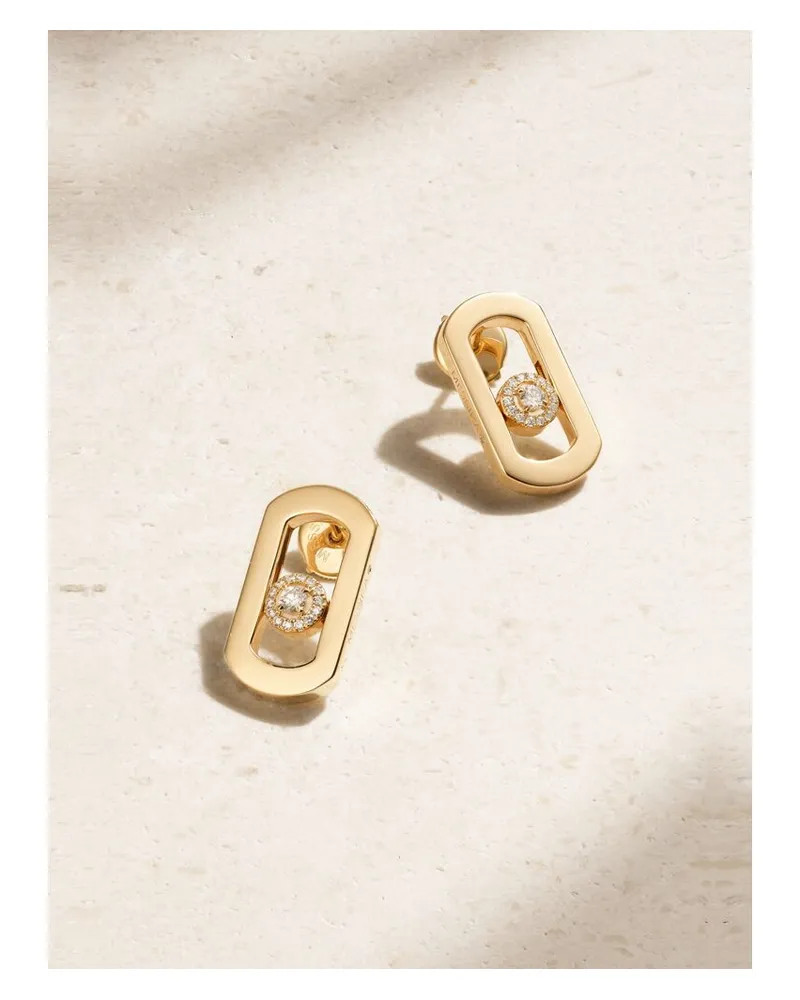 Messika Move Citizen Ohrringe Aus 18 Karat Gold Mit Diamanten Gold
