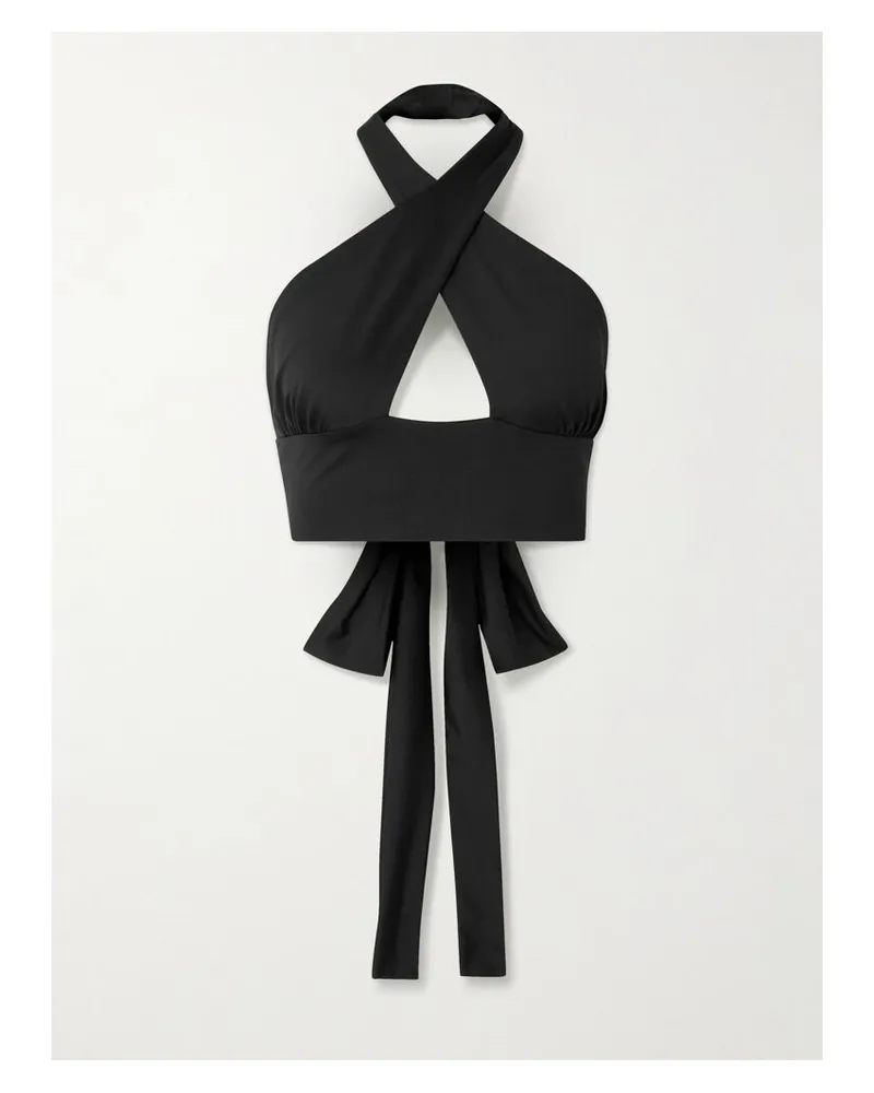 Magda Butrym Neckholder-bikini-oberteil Mit Cut-out - Schwarz Schwarz