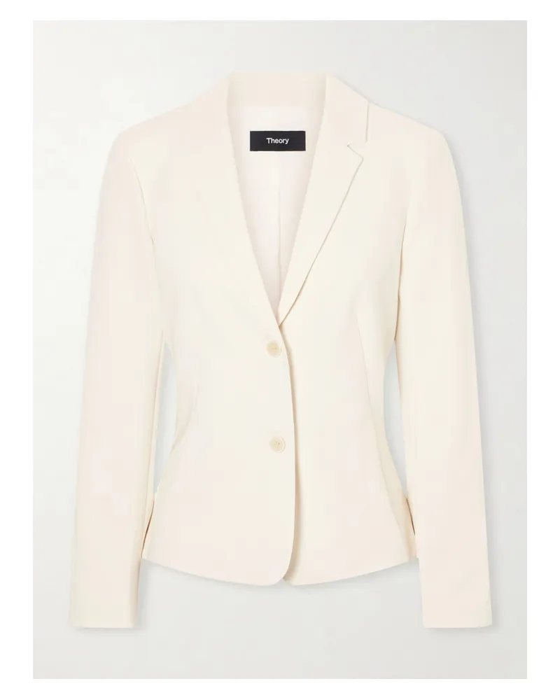 Theory Blazer Aus Crêpe - Ecru Ecru