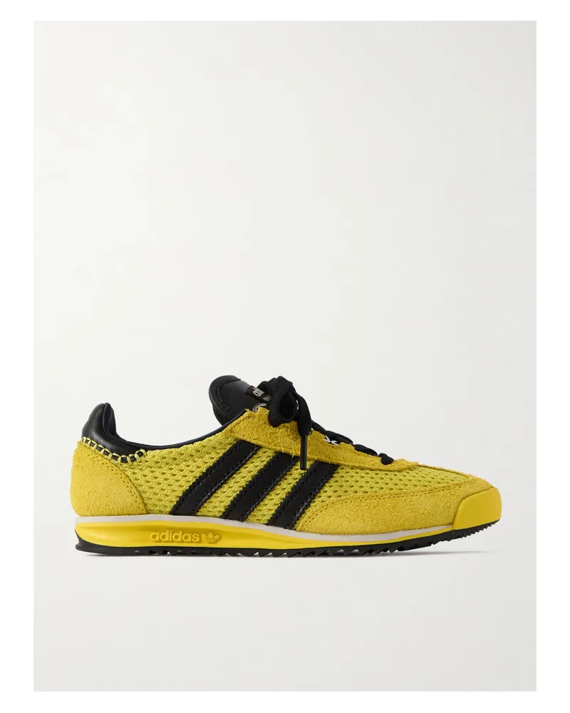 adidas Wales Bonner Sl76 Sneakers aus Gebürstetem Veloursleder und Mesh Gelb