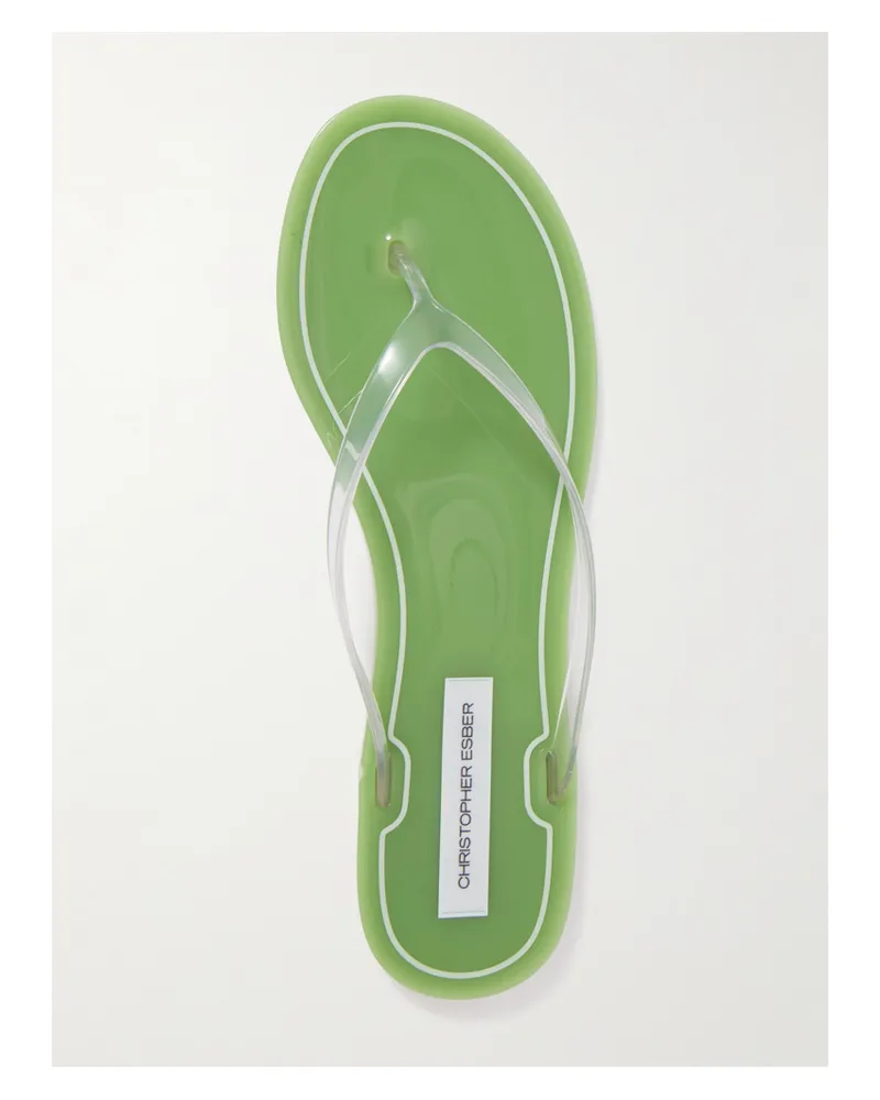 Christopher Esber Jo Pvc Flip Flops - Green Green