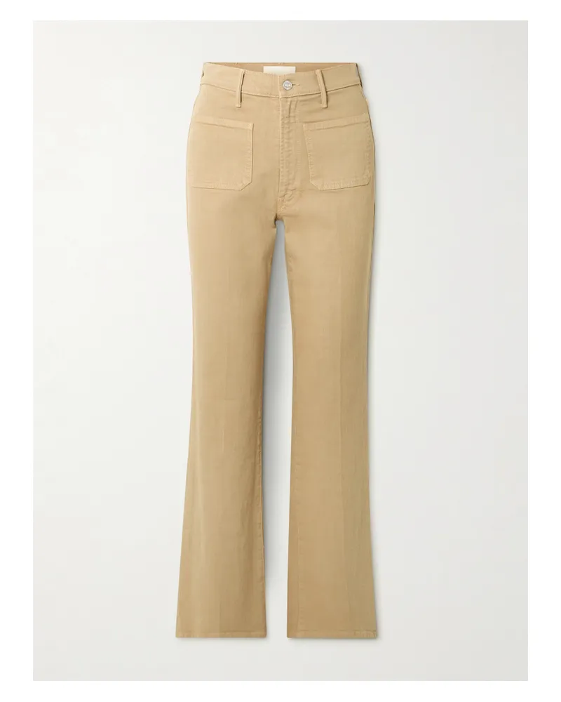 Mother Booke Sneak High-rise Bootcut Jeans - Brown Brown