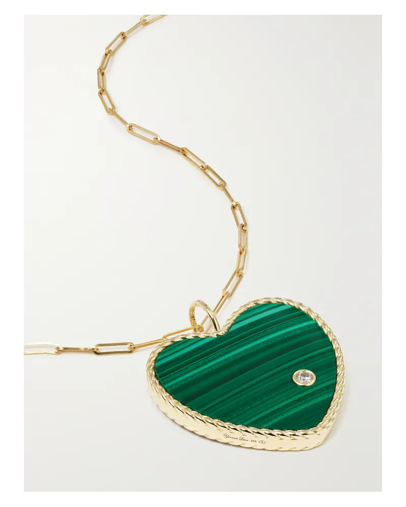 Yvonne Léon Reversible 18-karat Gold Multi-stone Necklace - Green Green