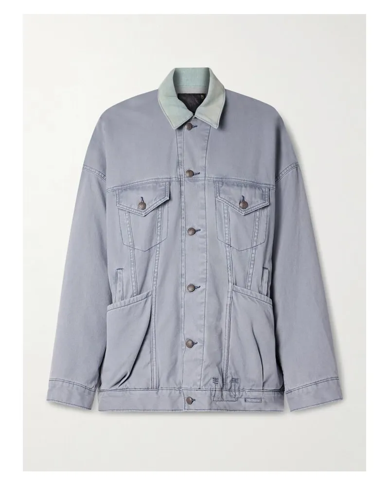 R13 Lacey Jeansjacke - Blau Blau