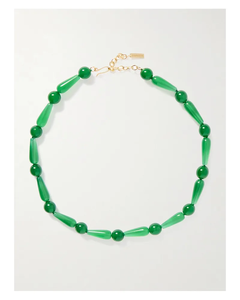 Completedworks The Depths Of Time Recycled Gold Vermeil Chalcedony Necklace - Green Green