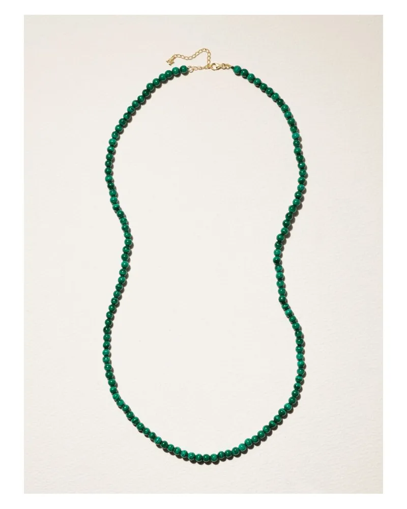 MATEO Kette Aus 14 Karat Gold Mit Malachiten Gold
