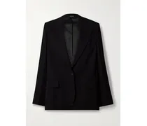 Blazer Aus Crêpe - Schwarz