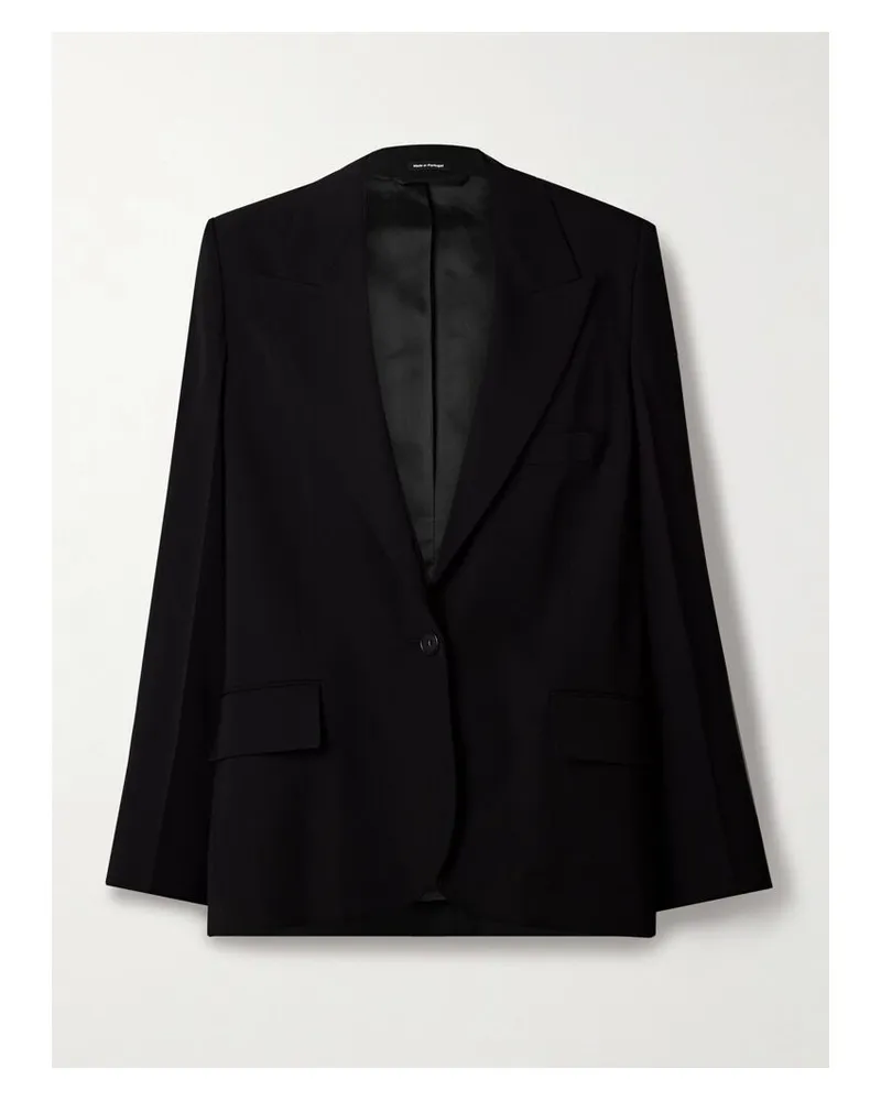Acne Studios Blazer Aus Crêpe - Schwarz Schwarz