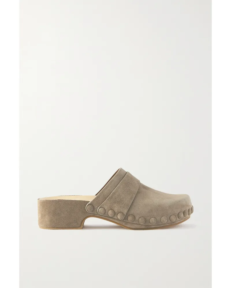 Chloé Joy Clogs Aus Veloursleder - Braun Braun