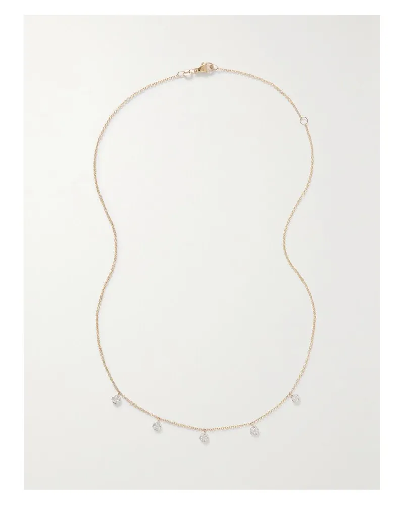 Stone & Strand Disco Kette Aus 10 Karat Gold Mit Diamanten Gold