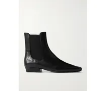 Wally Leather Chelsea Boots - Black