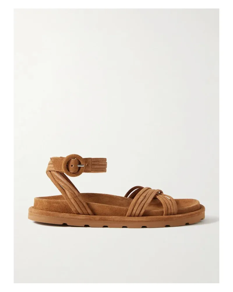 Gianvito Rossi Lianne Sandalen Aus Veloursleder - Braun Braun