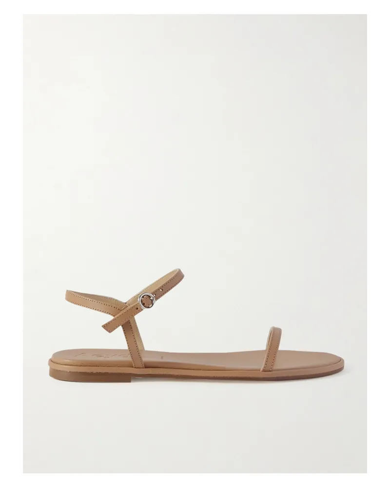 aeyde Nettie Leather Sandals - Brown Brown