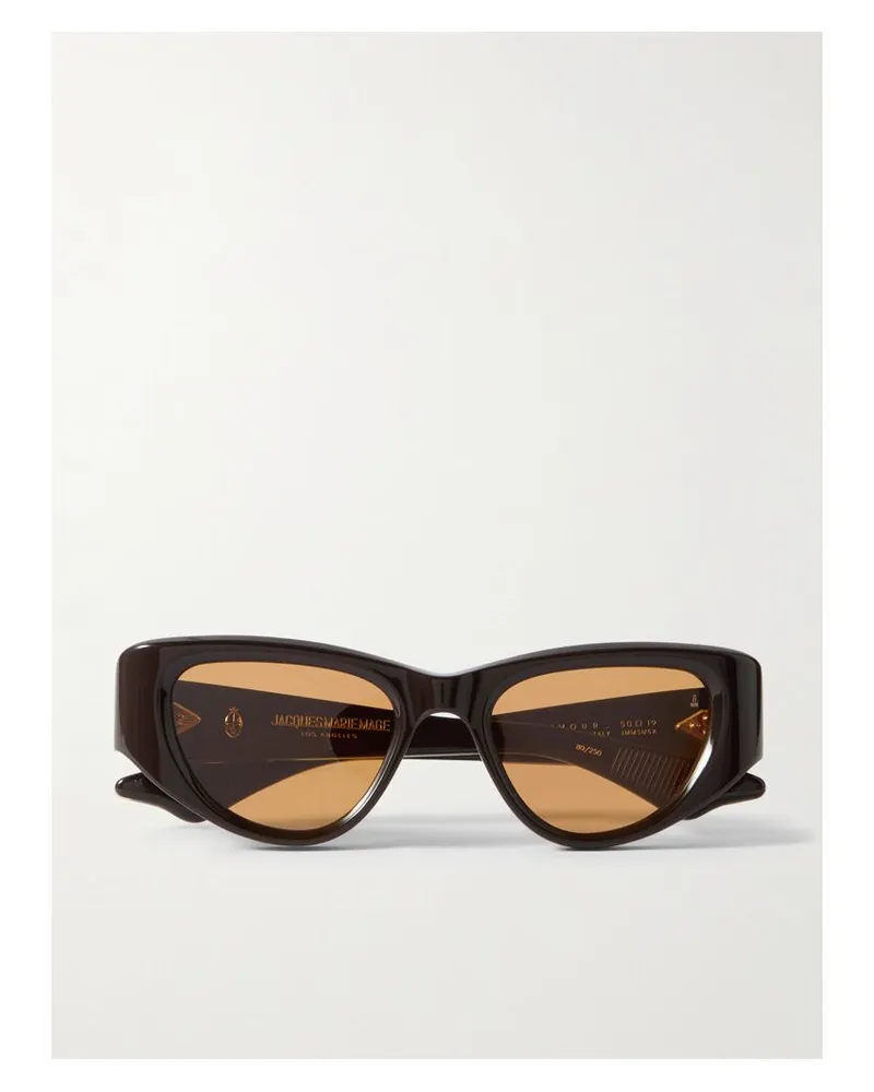 Jacques Marie Mage Seymour Sonnenbrille Mit D-rahmen Aus Azetat - Braun Braun