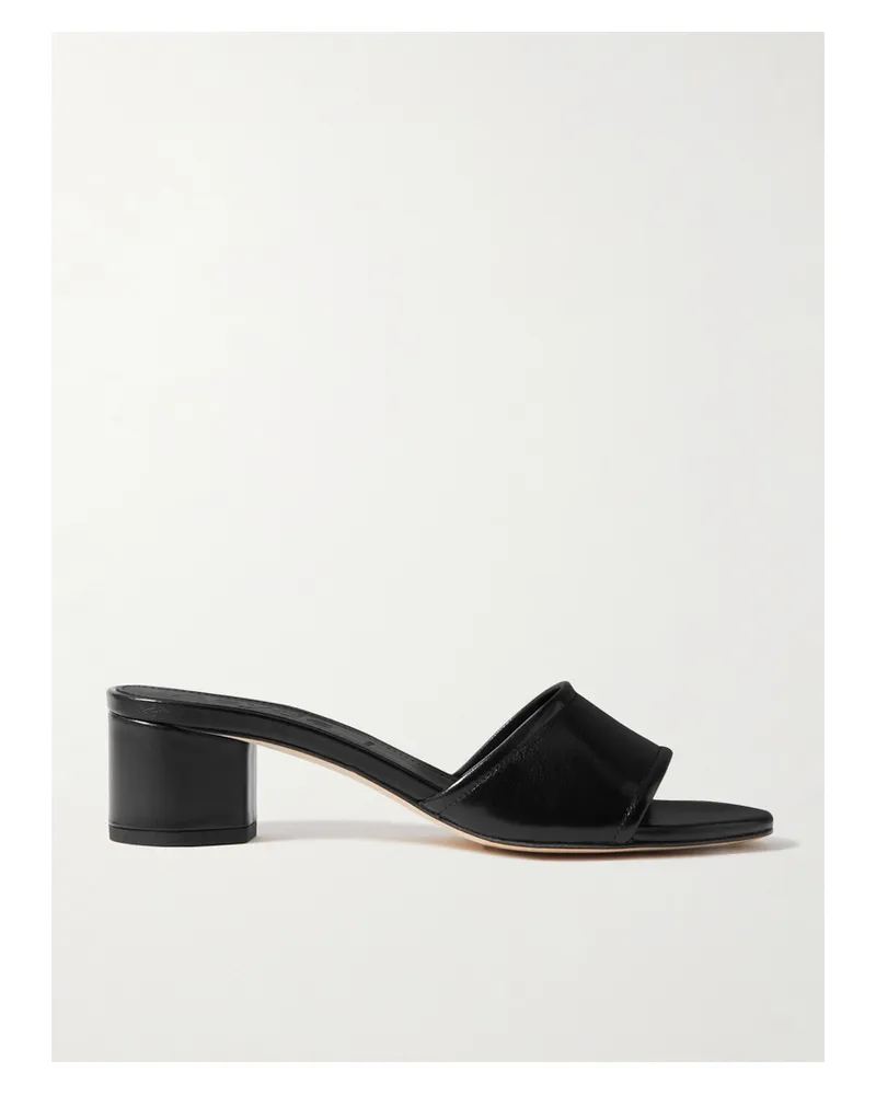 aeyde Jovia Mules Aus Leder - Schwarz Schwarz