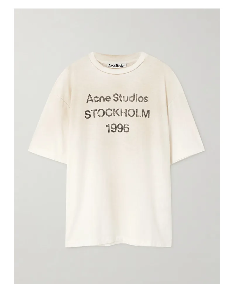 Acne Studios T-shirt aus Biobaumwoll-jersey Weiß